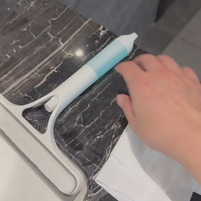 Clearify™ 3-in-1 Glass & Mirror Cleaner - Built-in Spray Bottle + Microfiber Scrubber